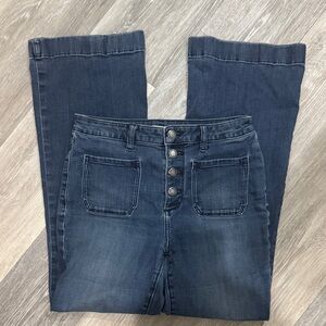 LC Lauren Conrad Dark Blue Flare Jeans